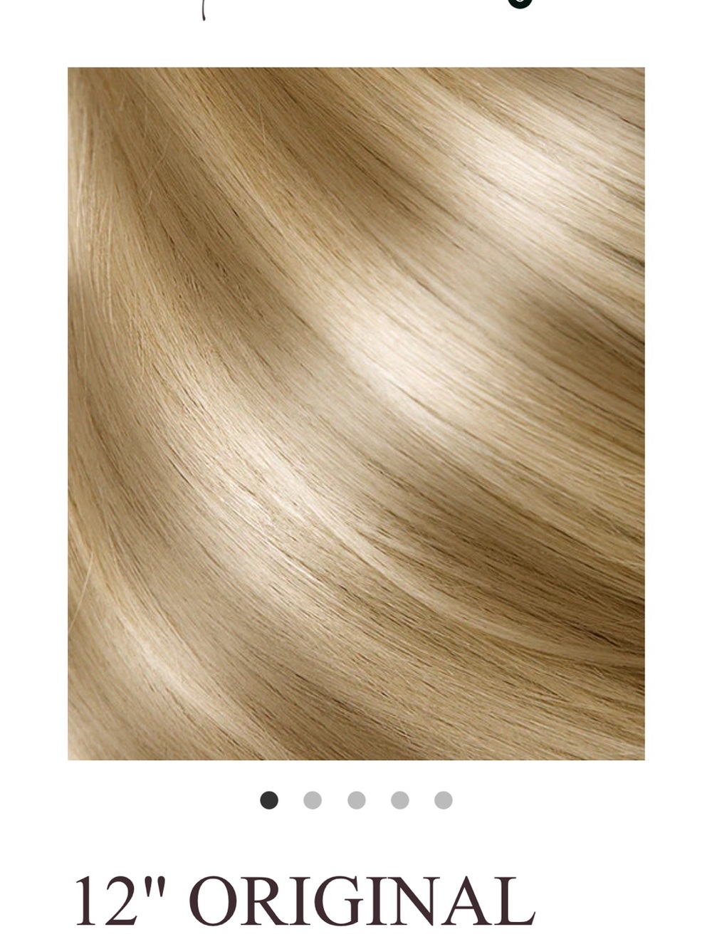 12" Original Women’s Hair Extension - #116